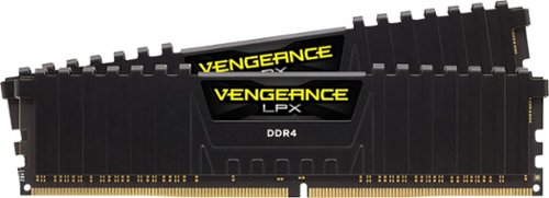 CORSAIR - Vengeance LPX 32GB (2PK x 16GB) 2400MHz DDR4 C16 DIMM Desktop Memory - Black