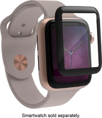  ZAGG - InvisibleShield Glass Curve Elite Screen Protector for Apple Watch Series 4 40mm - Clear