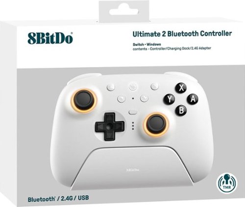8BitDo Ultimate 2 Bluetooth Wireless Gaming Controller for Nintendo Switch, PC - White HOW TO BUY