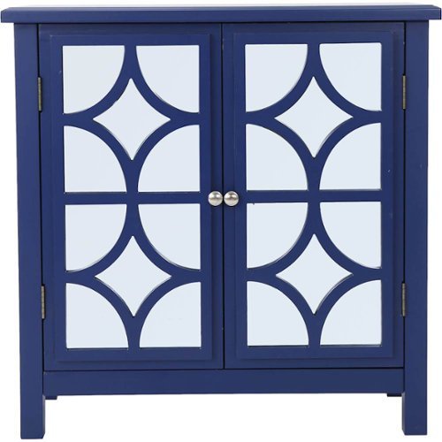  Noble House - Glenford Mirrored Cabinet - Navy Blue