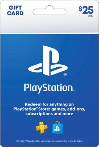Sony - PlayStation Store $25 Gift Card - Blue