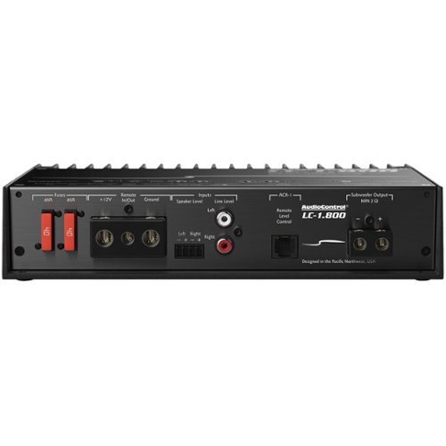 AudioControl - Class D Digital Mono Amplifier with Variable Crossovers - Black