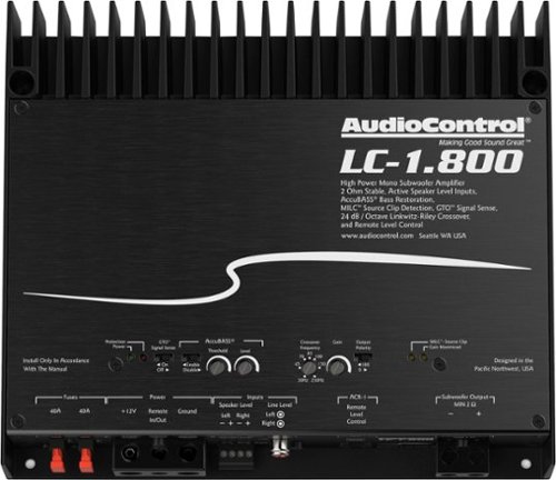 AudioControl - 800W Monoblock Class D Amplifier - Black