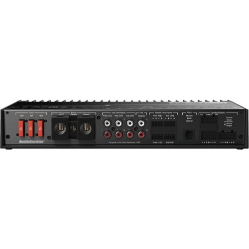 AudioControl - Class D Bridgeable Multichannel Amplifier with Variable Crossovers - Black