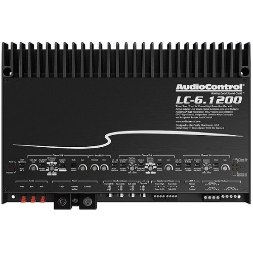 AudioControl - 1200W 6-Channel Class D Amplifier - Black