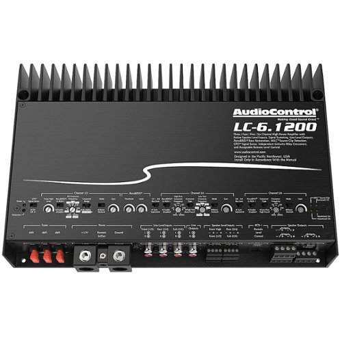 AudioControl 1200W 6-Channel Class D Amplifier - Black WHERE TO BUY