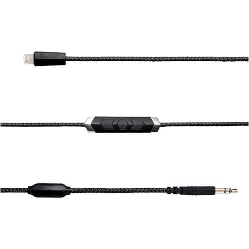 V-MODA SpeakEasy 4.4' Lightning-to-3.5mm Audio Cable - Black GLOBAL SHIPPING