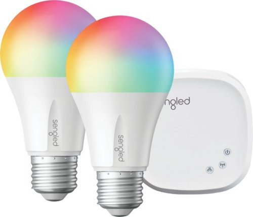 Sengled - Smart LED Multicolor A19 Starter Kit (2-Pack) - Multicolor