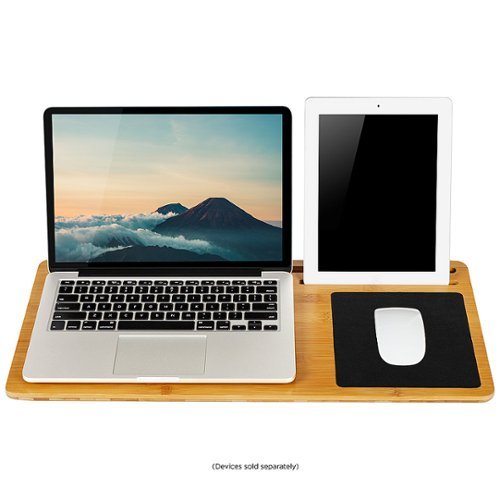 Image of LapGear - Bamboo Lap Board for 15.6" Laptop - Natural