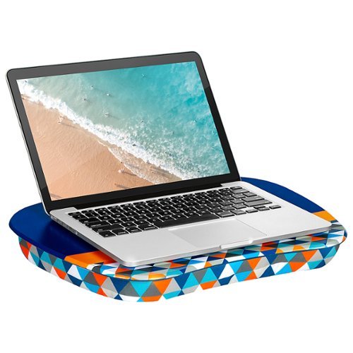 LapGear - MyStyle™ Lap Desk for 15.6" Laptop - Blue Geo-Front_Standard 