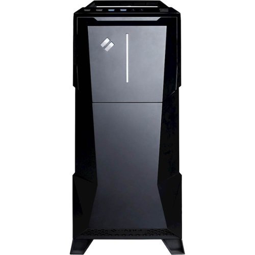 CyberPowerPC - Syber M ATX Mid-Tower Case - Black-Front_Standard 