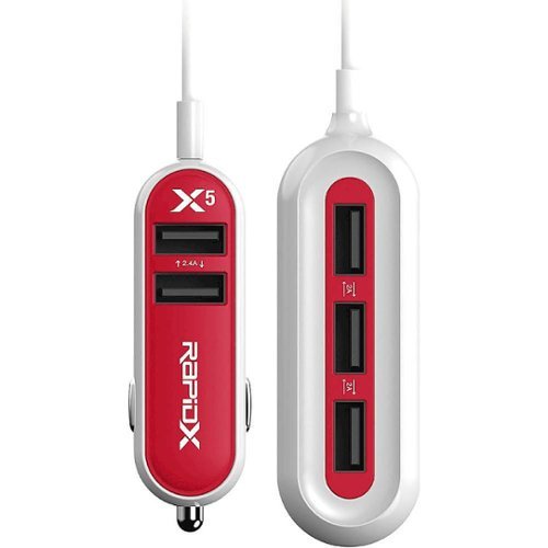 RapidX X5 Vehicle Charger - Red WHERE TO BUY