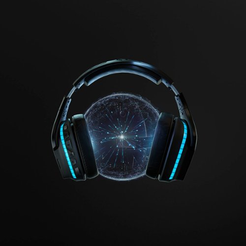 Logitech - G935 Wireless 7.1 Surround Sound Over-the-Ear Gaming Headset for PC with LIGHTSYNC RGB Lighting - Black/Blue