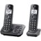 Panasonic - KX-TGE632M DECT 6.0 Expandable Cordless Phone System with Digital Answering System - Metallic Black-Angle_Standard