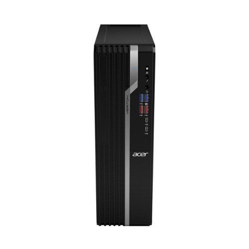 Acer - Veriton Desktop - Intel Core i5 - 8GB Memory - 256GB Solid State Drive - Black With Silver-Front_Standard 