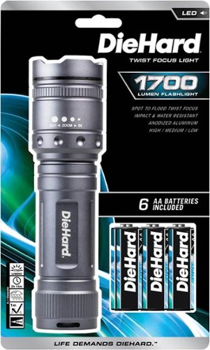 DieHard 1700-Lumen Flashlight - Gray HOW TO BUY