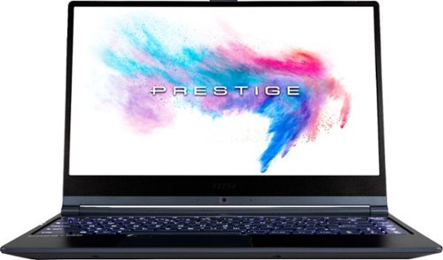 MSI - 14" Laptop - Intel Core i7 - 16GB Memory - NVIDIA GeForce GTX 1050 - 256GB Solid State Drive - Gray With Blue Diamond Cut-Front_Standard 