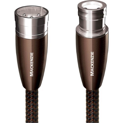 AudioQuest - Mackenzie 1.64' XLR Cable - Black/Brown Braid