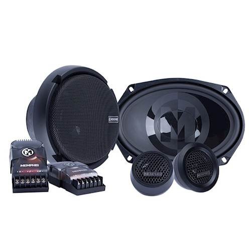 Memphis Car Audio - Power Reference 6" x 9" 2-Way Car Speakers with Polypropylene Cones (Pair) - Black