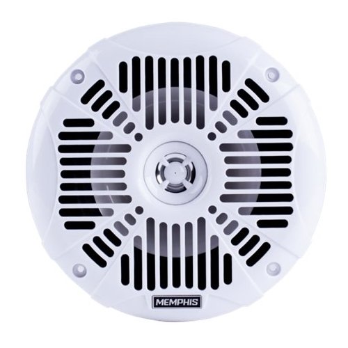 Memphis Car Audio - 6-1/2" 2-Way Marine Speaker - White-Front_Standard 