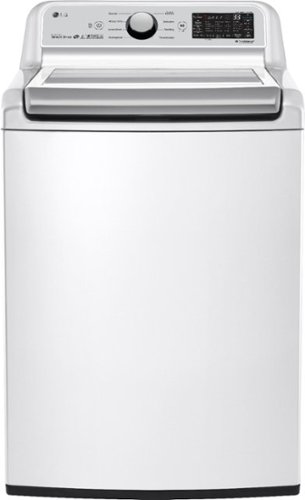 LG - 5.0 Cu. Ft. High-Efficiency Smart Top Load Washer with TurboWash3D Technology - White
