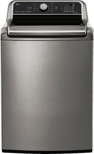 LG - 5.0 Cu. Ft. High-Efficiency Smart Top Load Washer with TurboWash3D Technology - Graphite Steel