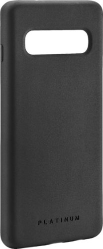 Platinum™ - Silicone Case for Samsung Galaxy S10 - Black-Front_Standard 