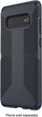 Speck - Presidio Grip Case for Samsung Galaxy S10+ - Black/Blue-Front_Standard 
