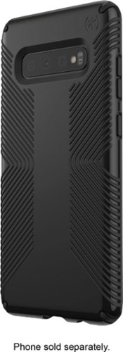 Speck Presidio Glossy Grip Case for Samsung Galaxy S10+ - Black INTERNATIONAL SHIPPING
