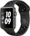 GS Cert Refurb Apple Watch Nike+ Series 3 (GPS) 42mm Space Gray Aluminum Case w Nike Sport Band - Space Gray - (2017) - Space Gray - (2017)-Left_Standard