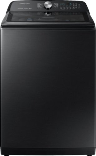 Samsung - 5.0 Cu. Ft. High Efficiency Top Load Washer with Super Speed - Black Stainless Steel