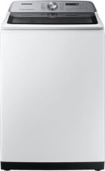 Samsung - 5.0 Cu. Ft. High Efficiency Top Load Washer with Super Speed - White - Front_Standard