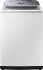 Samsung - 5.0 Cu. Ft. High Efficiency Top Load Washer with Active WaterJet - White - Front_Standard