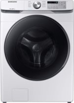 Samsung - 4.5 cu. ft. High Efficiency Stackable Front Load Washer with Steam - White - Front_Standard