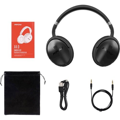 MPOW X4.0 Wireless Noise Cancelling Over-the-Ear Headphones - Black BUY IN MIDDLE EAST
