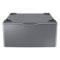 Samsung - Washer/Dryer Laundry Pedestal with Storage Drawer - Platinum-Front_Standard