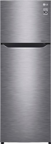 LG - 11.1 Cu. Ft. Top-Freezer Refrigerator - Platinum silver