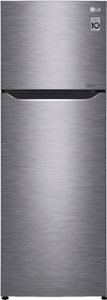 LG - 11.1 Cu. Ft. Top-Freezer Refrigerator - Platinum silver - Front_Standard