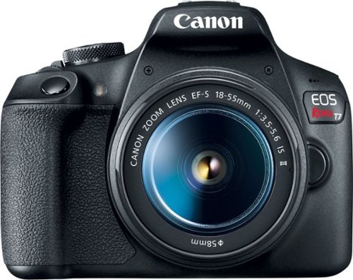 Image of Canon - EOS Rebel T7 DSLR Video Camera with 18-55mm Lens - Black