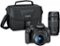 Canon - EOS Rebel T7 DSLR Video Two Lens Kit with EF-S 18-55mm and EF 75-300mm Lenses - Black-Front_Standard