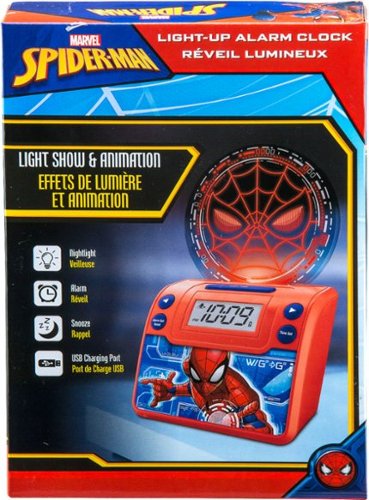 eKids Marvel Spider-Man Alarm Clock - Red HOW TO BUY