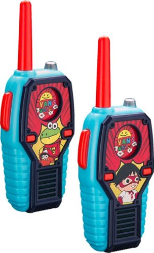 eKids - Ryan's World 2-Way Radios (Pair) - Red/Blue/Black-Angle_Standard 