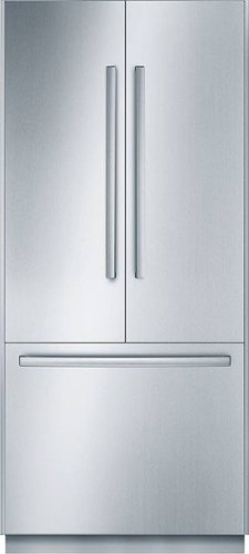 Bosch - Benchmark Series 19.4 Cu. Ft. French Door Built-In Refrigerator - Stainless Steel-Front_Standard 