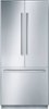 Bosch - Benchmark Series 19.4 Cu. Ft. French Door Built-In Refrigerator-Front_Standard