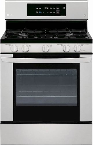 LG - 5.4 Cu. Ft. Freestanding Gas Range - Stainless Steel-Front_Standard 