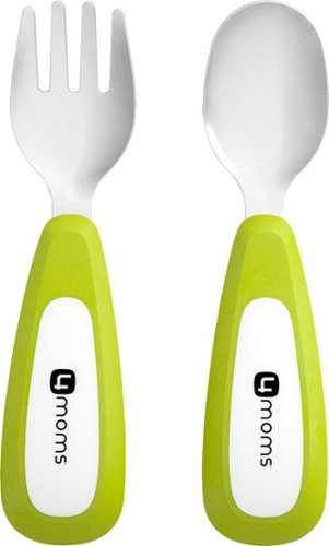  4moms - High Chair Utensil Set - Green/White