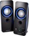 Insignia™ - 2.0 Bluetooth Lighted Speaker System (2pc) - Black-Front_Standard