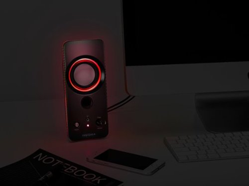 Insignia™ 2.0 Bluetooth Lighted Speaker System (2pc) - Black WORLDWIDE DELIVERY