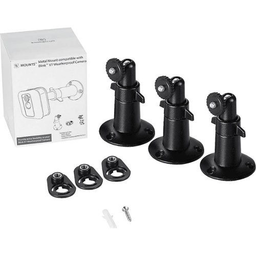 Wasserstein Wall Mount for Blink Outdoor and Indoor Cameras (3-Pack) - Black WHERE TO BUY