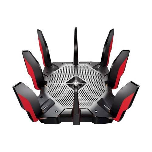 TP-Link - Archer AC5400 Tri-Band Wi-Fi 5 Gaming Router - Black/Red